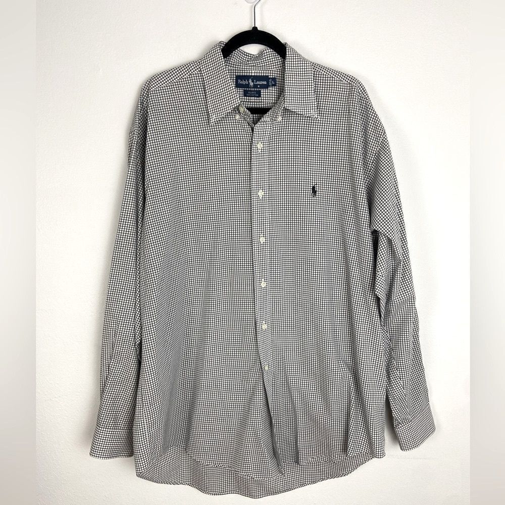 Ralph Lauren Men’s Large Blake Shirt
Black‎ White Checkered Long Sleeve Preppy - Picture 10 of 11